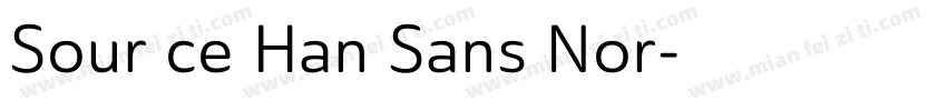 Sour ce Han Sans Nor字体转换